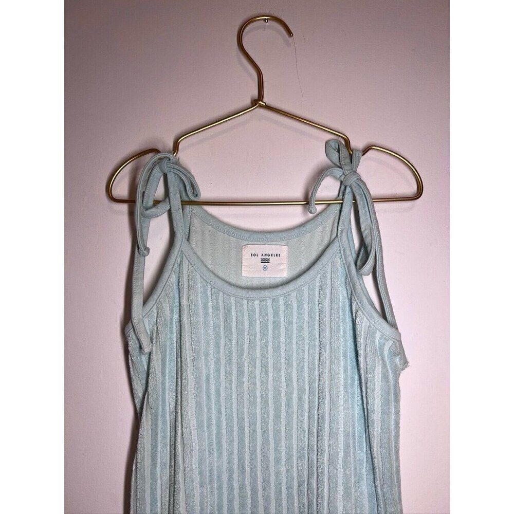 Sol Angeles Rivera Terry Dress Girls 10 Tie Sleeveless - Picture 4 of 8